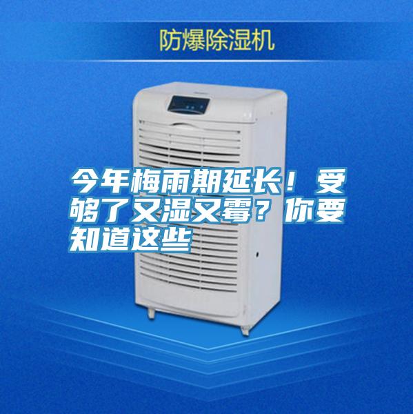 今年梅雨期延長!受夠了又濕又霉?你要知道這些