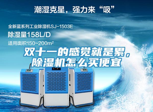 雙十一的感覺就是累，除濕機怎么買便宜