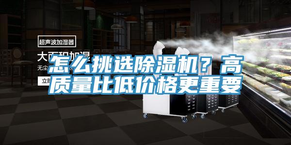 怎么挑選除濕機?高質量比低價格更重要