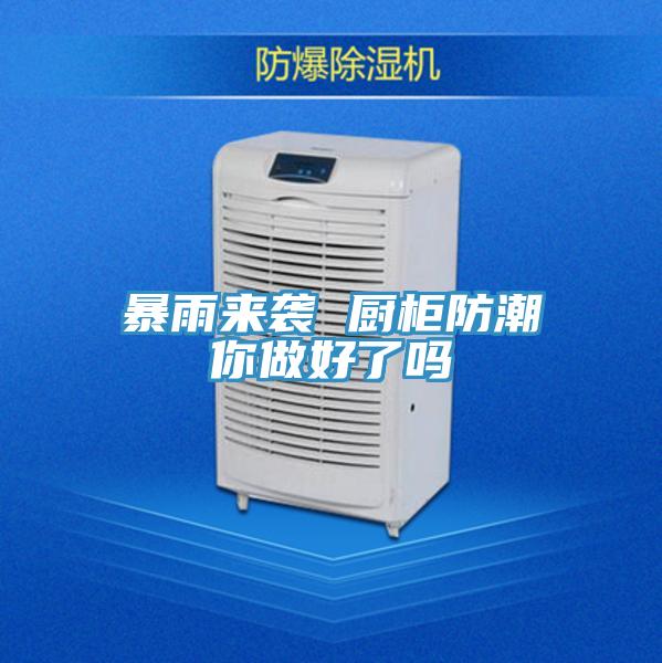 暴雨來襲 廚柜防潮你做好了嗎