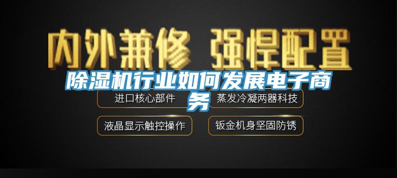 除濕機(jī)行業(yè)如何發(fā)展電子商務(wù)