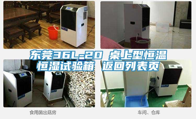 東莞36L-20℃桌上型恒溫恒濕試驗(yàn)箱 返回列表頁