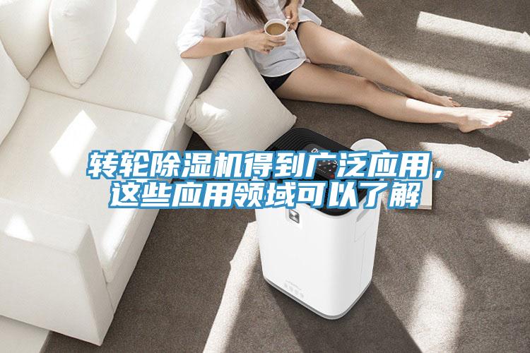 轉輪除濕機得到廣泛應用，這些應用領域可以了解