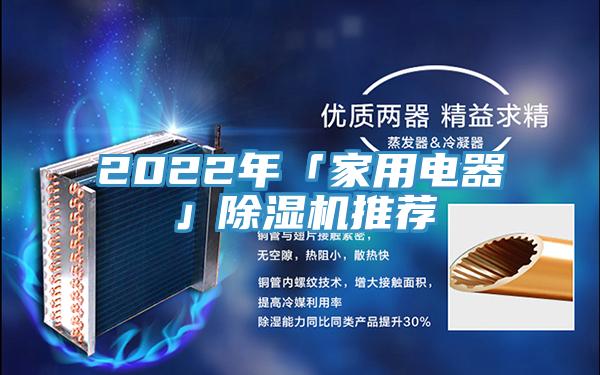 2022年「家用電器」除濕機推薦