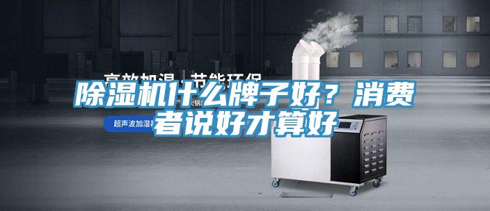 除濕機(jī)什么牌子好？消費(fèi)者說好才算好