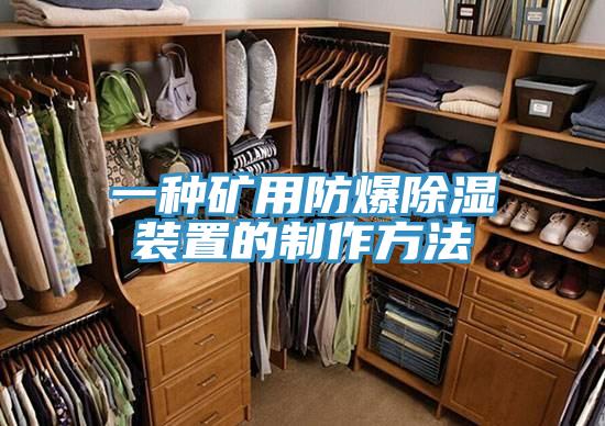 一種礦用防爆除濕裝置的制作方法