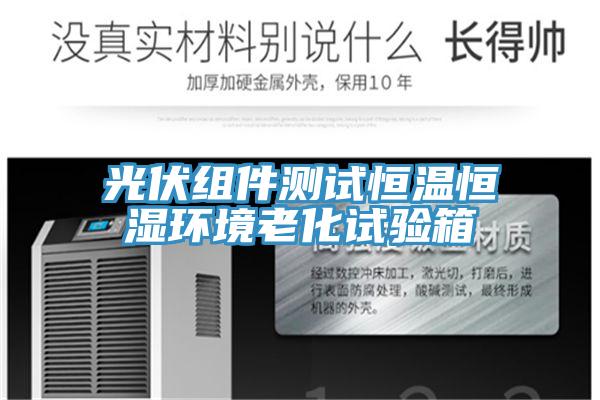 光伏組件測試恒溫恒濕環境老化試驗箱