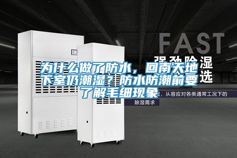 為什么做了防水，回南天地下室仍潮濕？防水防潮前要了解毛細現象