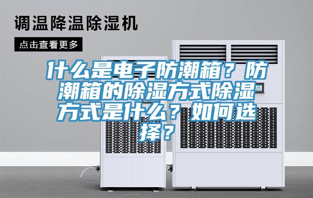 什么是電子防潮箱？防潮箱的除濕方式除濕方式是什么？如何選擇？