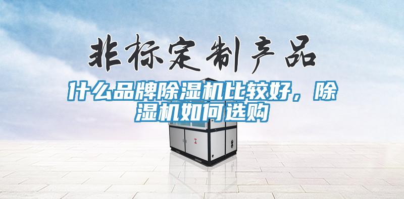 什么品牌除濕機比較好，除濕機如何選購