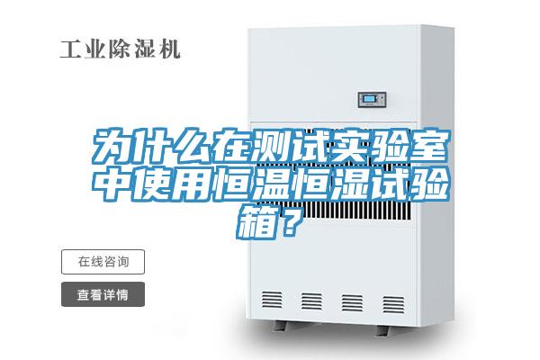 為什么在測試實驗室中使用恒溫恒濕試驗箱？