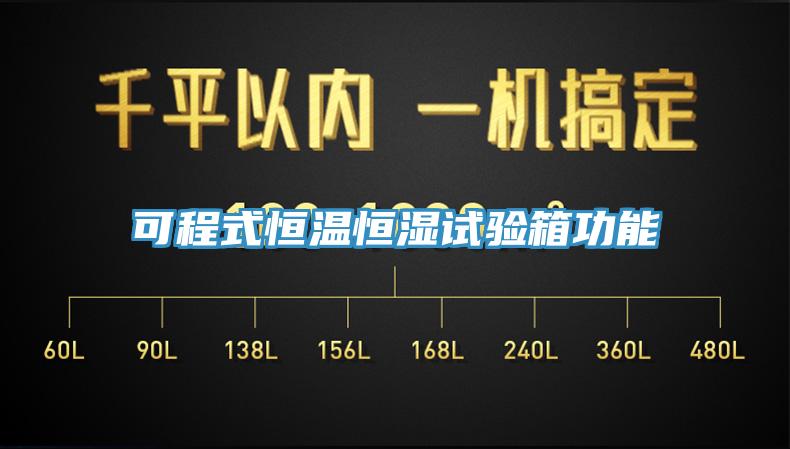 可程式恒溫恒濕試驗箱功能