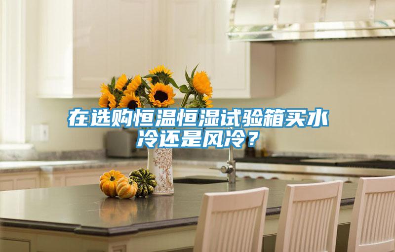 在選購恒溫恒濕試驗箱買水冷還是風冷?