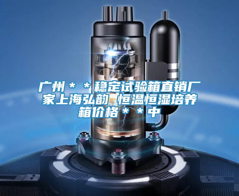 廣州＊＊穩(wěn)定試驗箱直銷廠家上海弘韻 恒溫恒濕培養(yǎng)箱價格＊＊中