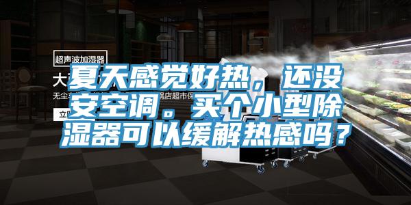 夏天感覺好熱，還沒安空調。買個小型除濕器可以緩解熱感嗎？