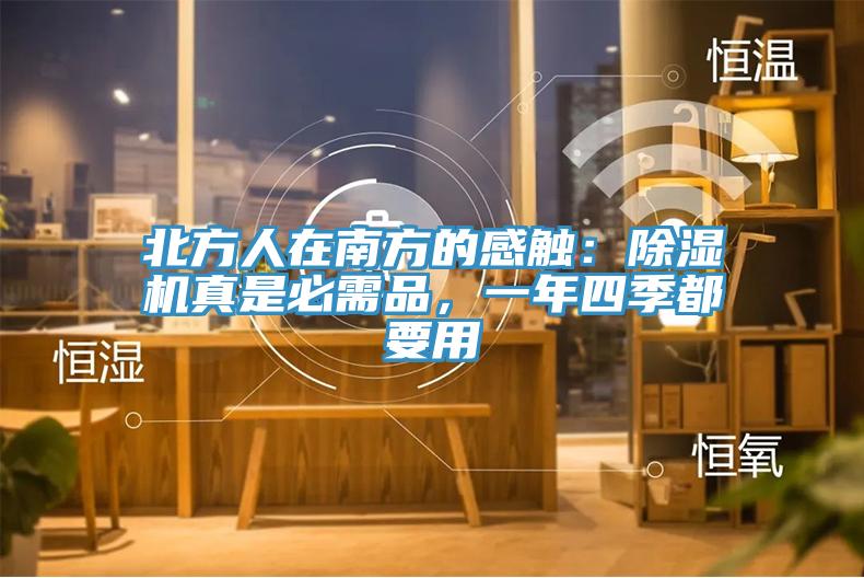 北方人在南方的感觸：除濕機真是必需品，一年四季都要用