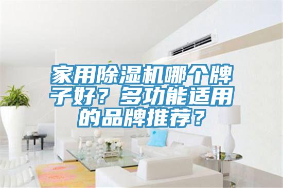 家用除濕機哪個牌子好？多功能適用的品牌推薦？