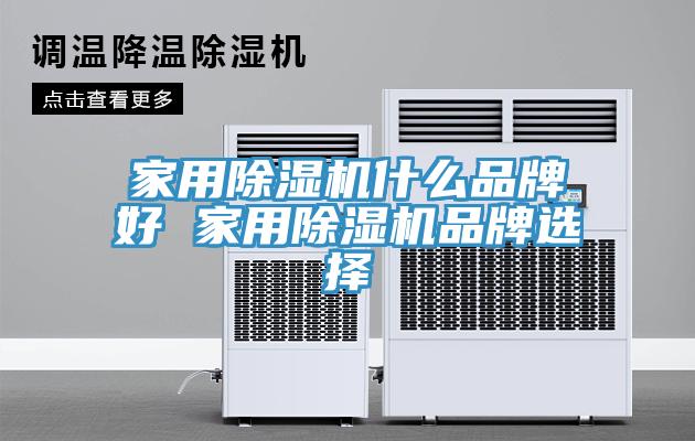 家用除濕機什么品牌好 家用除濕機品牌選擇