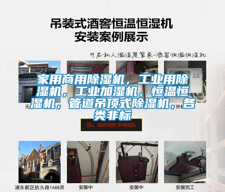 家用商用除濕機，工業(yè)用除濕機，工業(yè)加濕機，恒溫恒濕機，管道吊頂式除濕機，各類非標