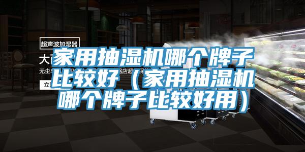 家用抽濕機哪個牌子比較好（家用抽濕機哪個牌子比較好用）
