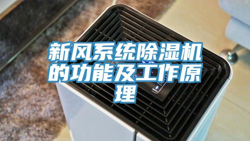 新風系統除濕機的功能及工作原理