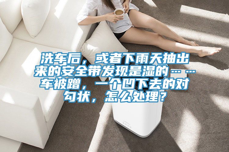 洗車后，或者下雨天抽出來的安全帶發(fā)現(xiàn)是濕的……車被蹭，一個凹下去的對勾狀，怎么處理？