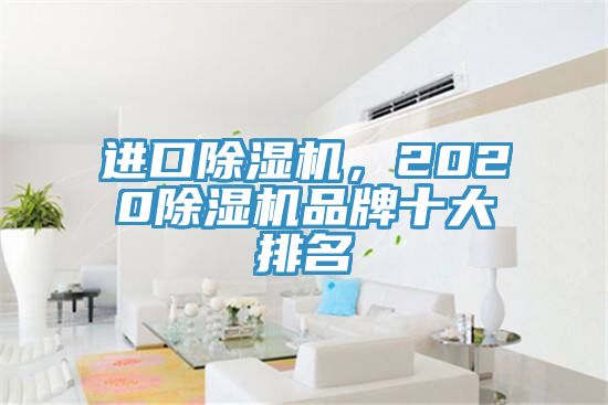 進口除濕機，2020除濕機品牌十大排名