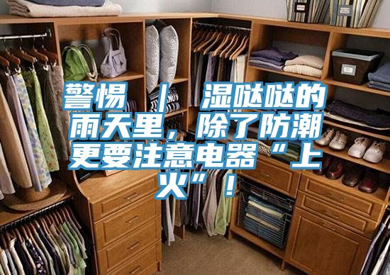 警惕 ｜ 濕噠噠的雨天里，除了防潮更要注意電器“上火”！