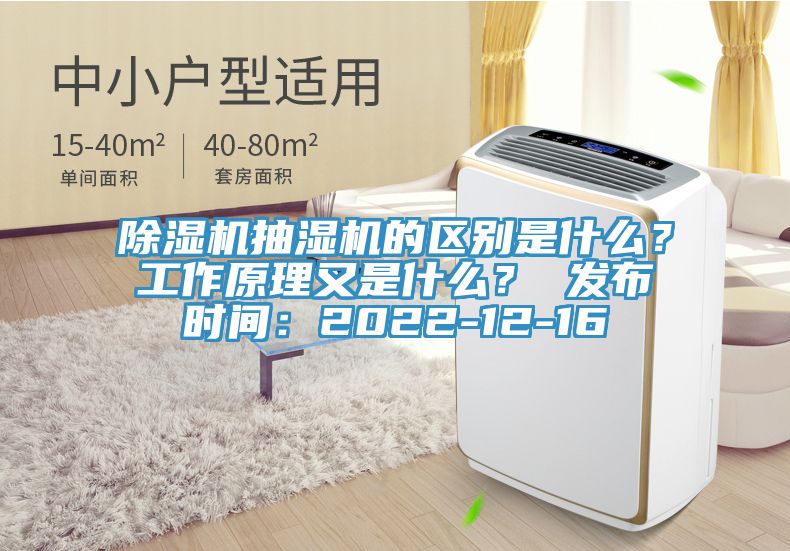 除濕機抽濕機的區別是什么?工作原理又是什么? 發布時間:2022-12-16