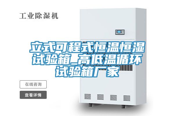立式可程式恒溫恒濕試驗箱_高低溫循環試驗箱廠家