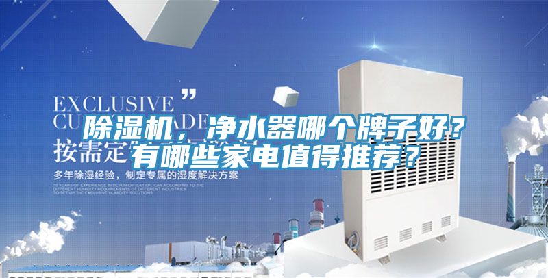 除濕機,凈水器哪個牌子好?有哪些家電值得推薦?