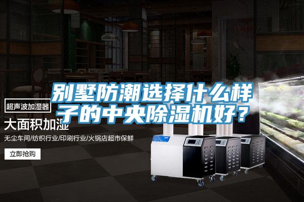 別墅防潮選擇什么樣子的中央除濕機好？