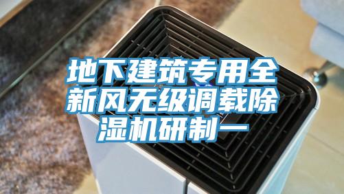 地下建筑專用全新風(fēng)無級調(diào)載除濕機(jī)研制一